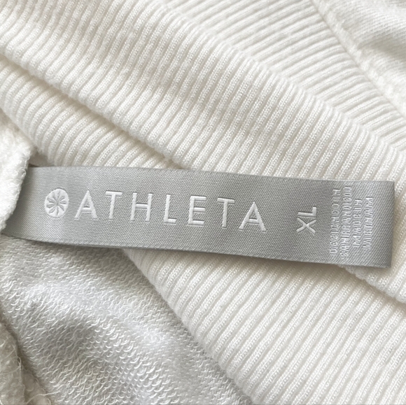 Athleta Nirvana Two Ways Wrap open front white stretch Cardigan lightweight XL - Picture 15 of 15